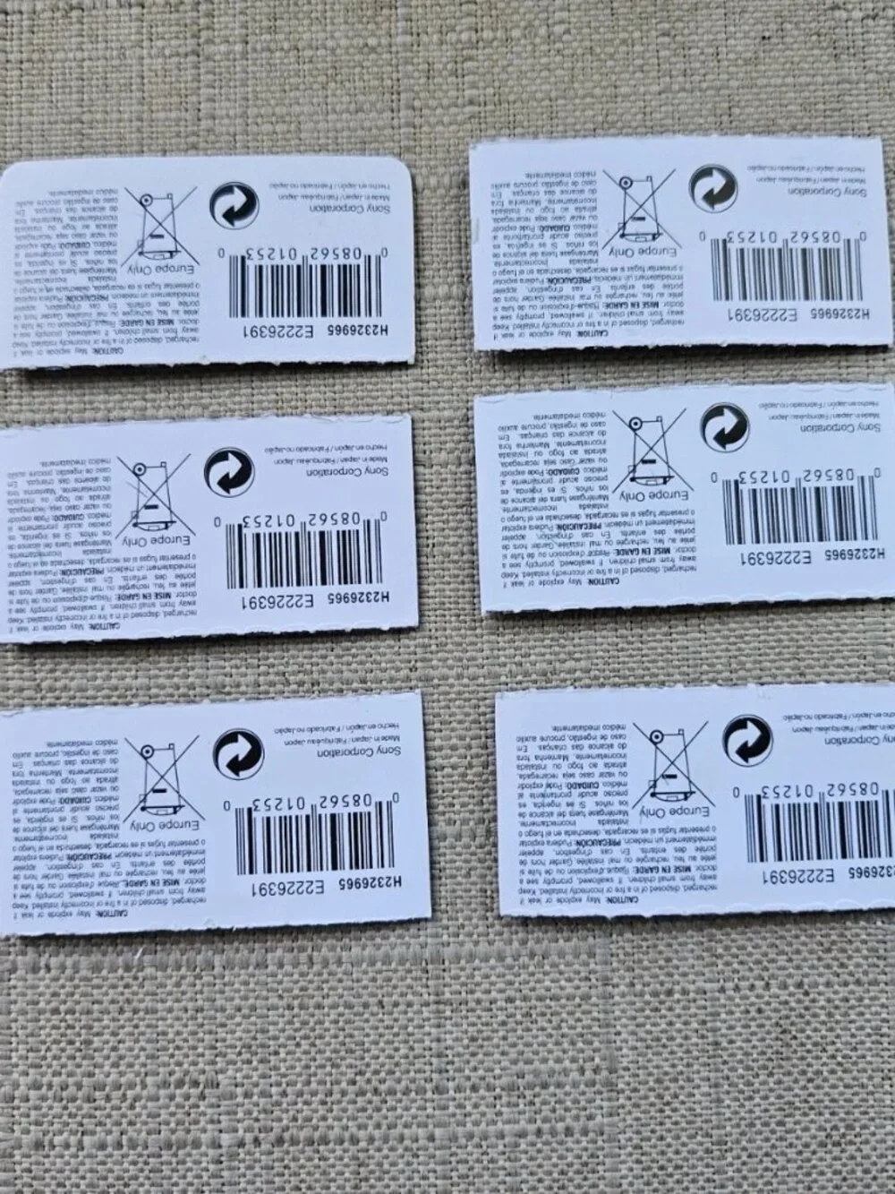 Sony Battery 317 SR626SW Silver Oxide 1.55V Lot of 6 Replacement Made in Japan
